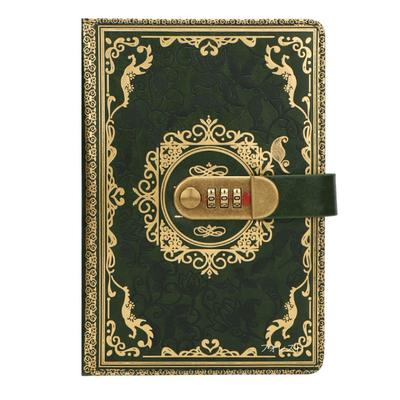 [Sedona Magic] Locked Notebook Secret Code Book (Emerald) Locked Diary Blank Notebook