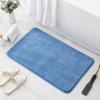 Non Slip Bath Mat Water Absorbent Soft Microfiber Shaggy Mat Thick Plush Bathroom Rug for Home or Hotel Machine Washable