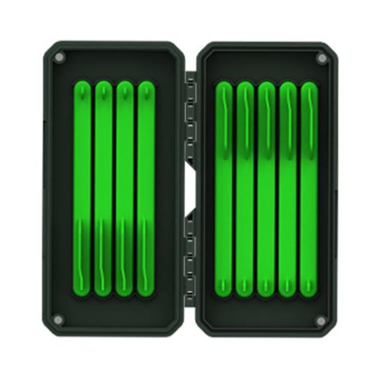 Krabice na rybářské náčiní s 9 magnetickými nástrahami typu stick bait, háčky, vícekomorovým designem, vodotěsným úložným pouzdrem, organizér na rybářské náčiní