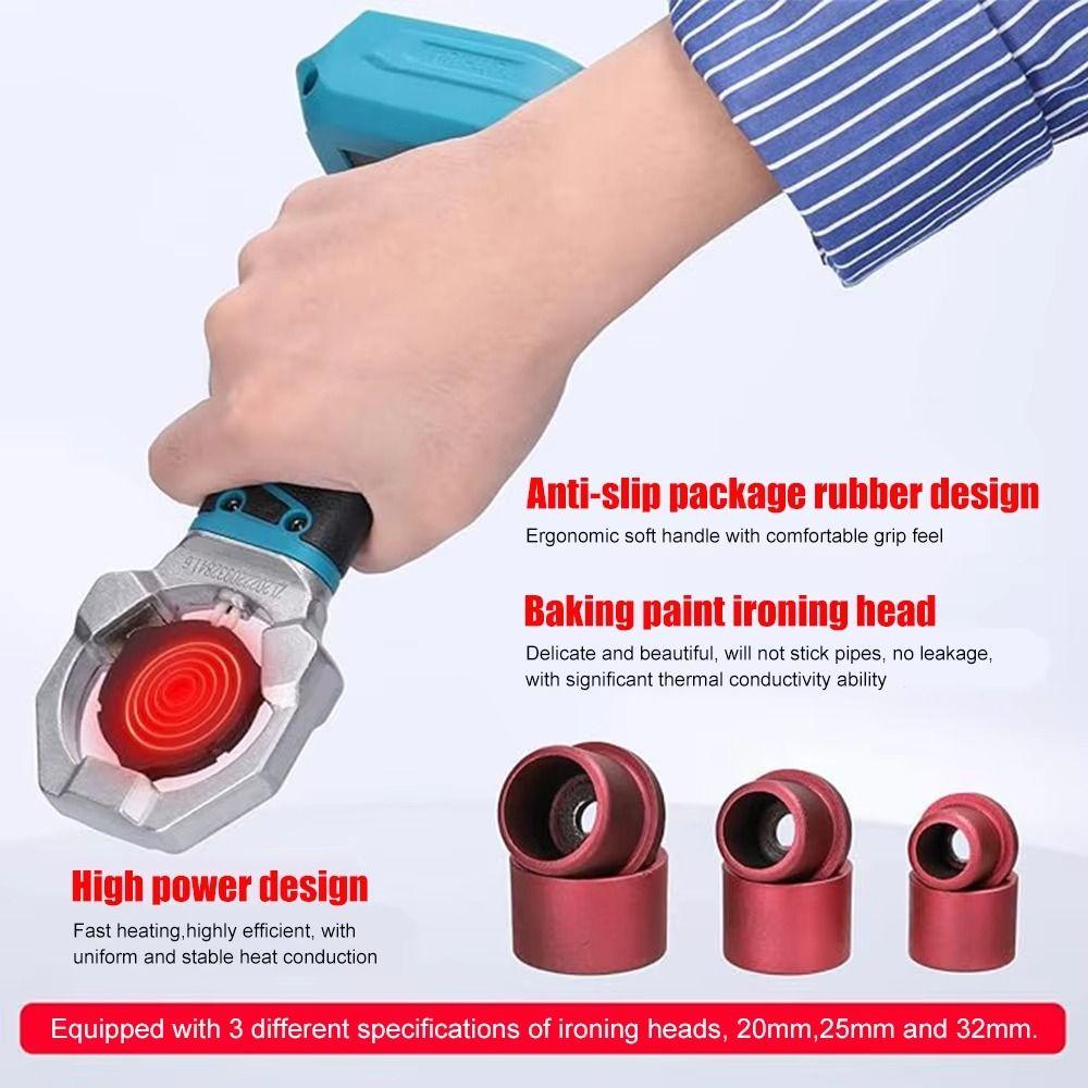 20/25/32mm Head Water Pipe Melter Heat Fuse Water Pipe Welder  Quick Connection of PPR, PE