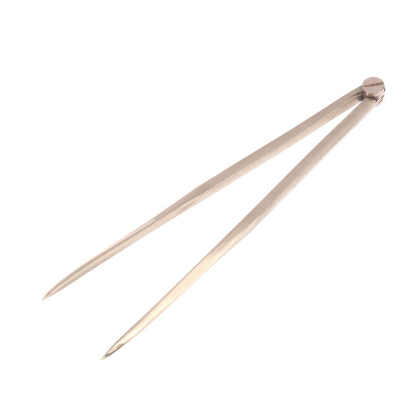 Solid Brass Straight Chart Divider Rust-Resistant Navigation Measuring Instrument Marine Splitting Tool For Architects