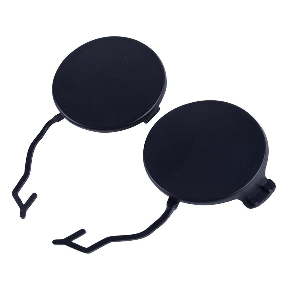 2pcs car Front Bumper Tow Hook Eye Cap Cover for Porsche for Cayenne 2011-2014 Black Left: 95850515500/ Right: 95850515600