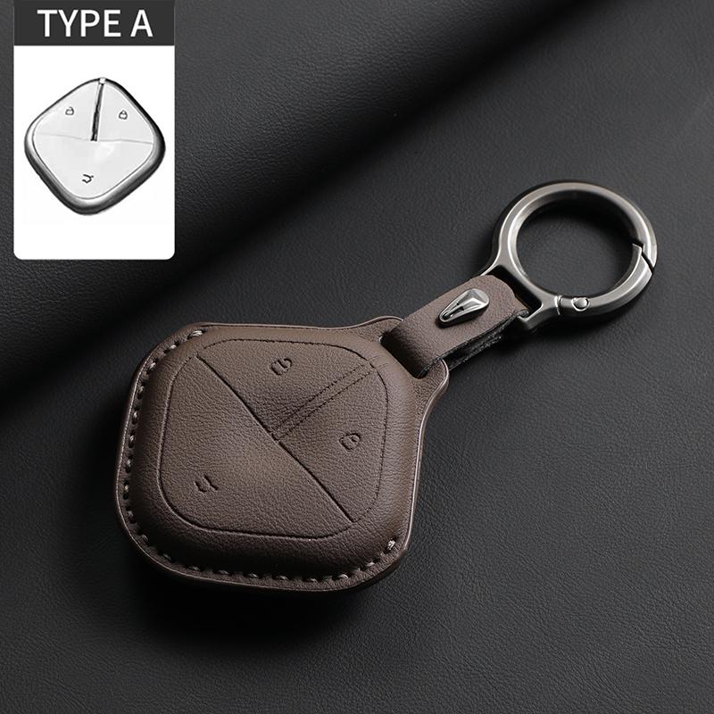 Car Key Case Cover Shell for SGMW Wuling BINGO Airev 2023 Baojun Kiwi EV Keychain Remote Cover Shell Fob Accessories