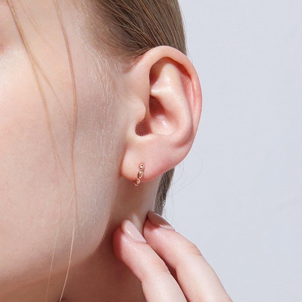 STONEHENGE Silver One-Touch Earrings Sc1747