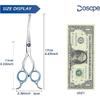 Curved Dog Grooming Scissors 6.69 inches Round Tips Pet Grooming Shears for Dog Cat on Face Paw Hair Trimming Right Left Handed