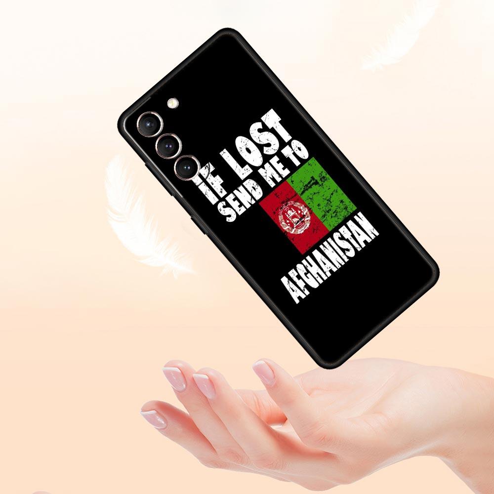 Afghan Afghanistan Flag Phone Case For Samsung Galaxy S23 Ultra S22 S21 S20 FE 5G S10 S10E S9 S8 Plus Note 10 20 Cover Bumper
