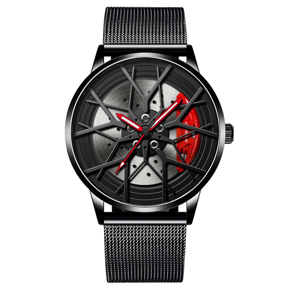Boruse Wheel Caliper Watch Fashion Men'S Waterproof Luminous Quartz Quartz Watch