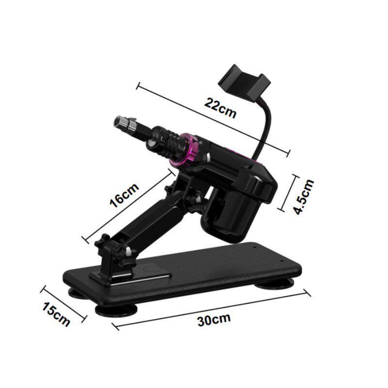 Compact Automatic Telescopic Pile Driver for All Genders - Realistic Three-Hole Phallus SM Device