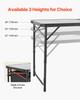 Camping Kitchen Table Folding Portable Adjustable Cooking Station Storage
