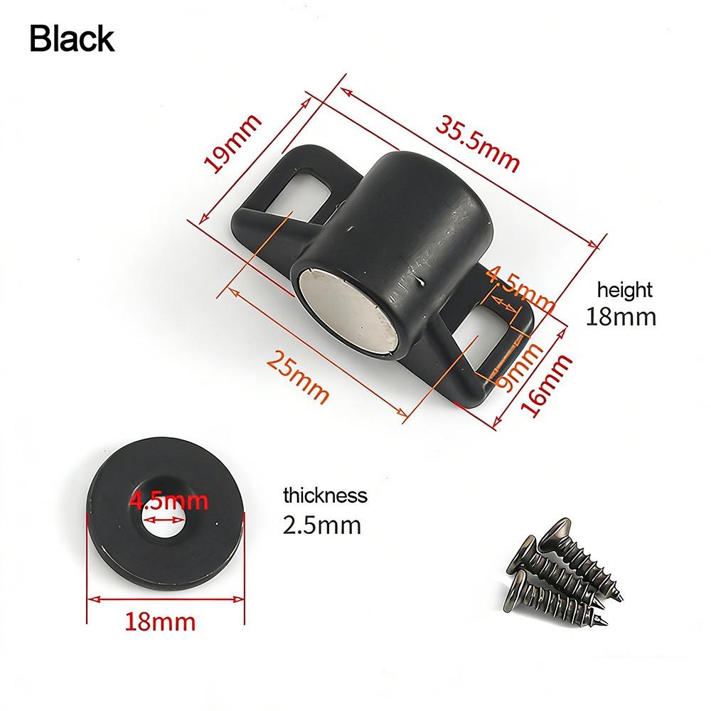 Useful Metal Magnet Cabinet Door Catch Magnetic Punch-free Drawer Latch Hardware Cupboard Closers Home Wardrobe Doors