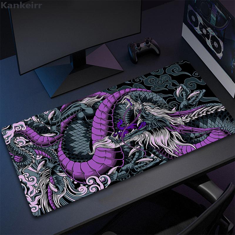 Dragon 80x30 XXL Lock Edge Mousepads Large Gaming Mousepad Computer Keyboard Mats Mouse Mat Beast Desk Pad For Gift Mouse Pads
