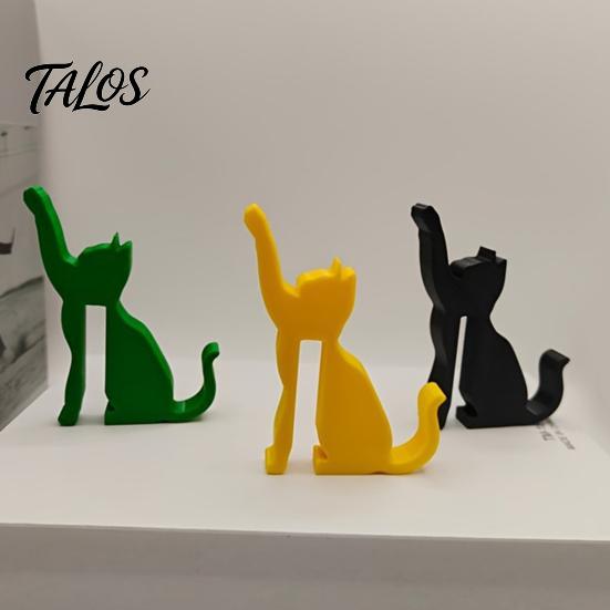 Decorative Desktop Hook 3D Printed Dog/Cat Hook, Compact Door Interactive Creative Toy Pet Shape Hanger Ornament for Living Room Bedroom Bathroom