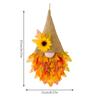 Maple Leaves Artificial Leaves Gnome Flower Hat Pendant for Thanksgiving Farmhouse Window Party Decoration