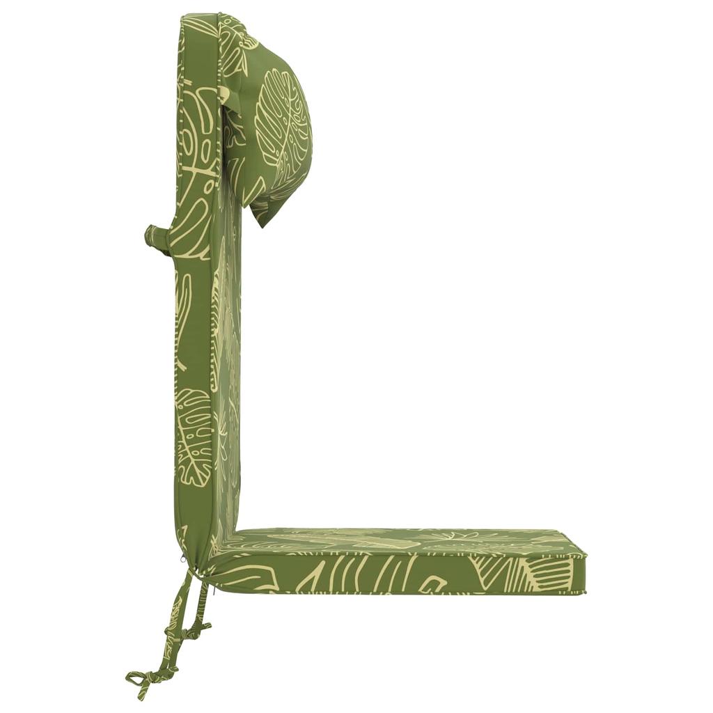Sun Lounger Cushion 100percent  Polyester Leaf Design