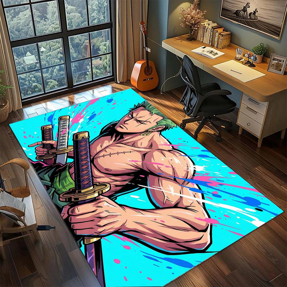 Zoro Rug Household Ornamental Decor, Non Slip Washable Large Area Floor Mat Carpet Gamer Room.-TING