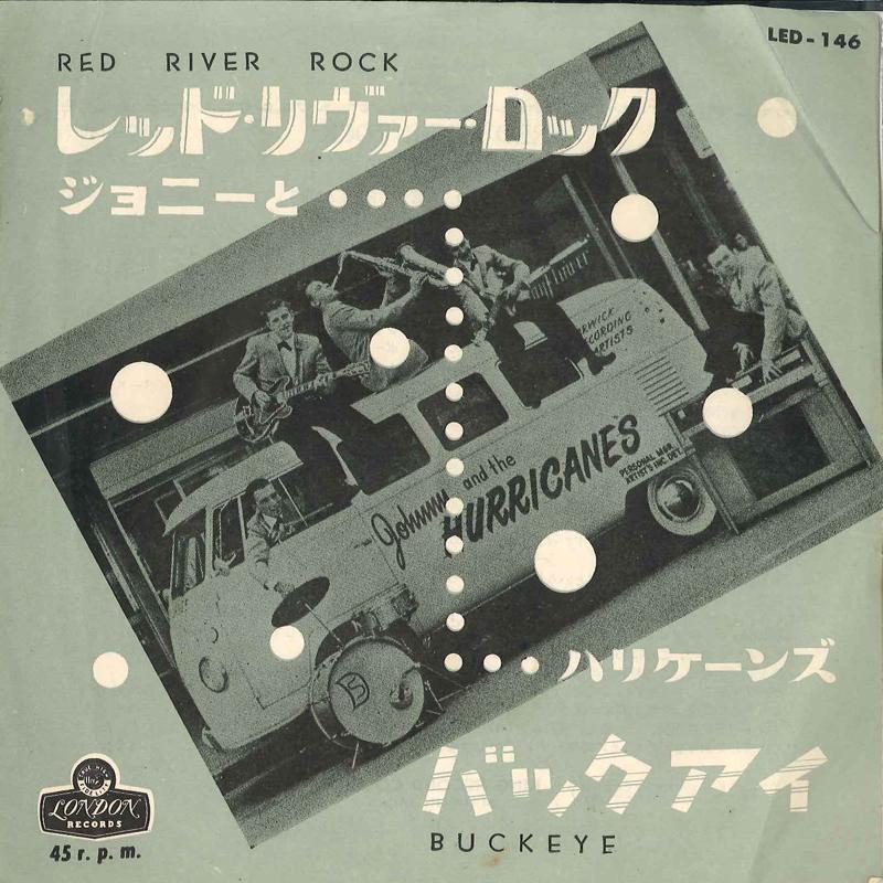 

7-дюймовая пластинка JOHNNY & THE HURRICANES - Red River Rock / Buckeye LED146 LONDON Япония Рок Б/У