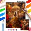 Animation Digital Oil Painting Princess Rose Diy Handpainted Coloring Painting Home Decoration Exquisite Art Wall Decor Gift 130