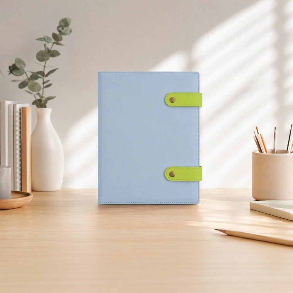 Memo Pads A5 B5 Notepad PU Leather Cover Solid Color Notebook Paper Planner Unisex Diary