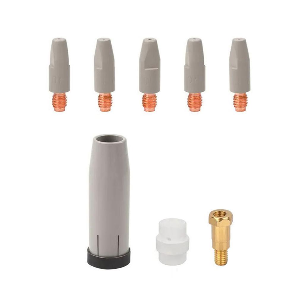 8pcs Conductive Nozzle Rods Conductive Nozzle Extension for 36KD Welding Guns Precision Designs for Enhances Efficiency