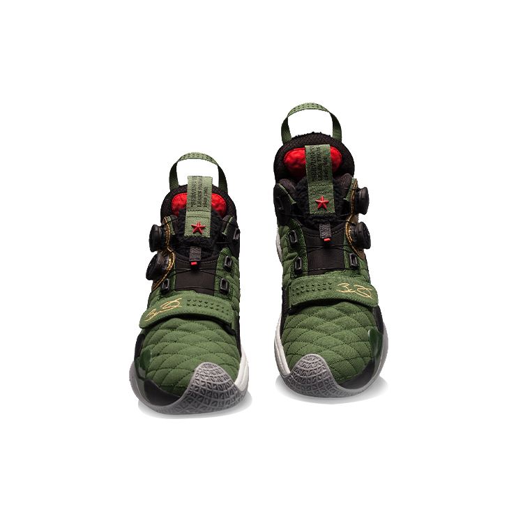 Li Ning Wade Way 8 Csavaros Villám Ütéscsillapítás Csúszásmentes Kopásálló Középmagas Kosárlabda Cipő Férfi Kosárlabda Cipő Katonai Zöld ABEP001-8