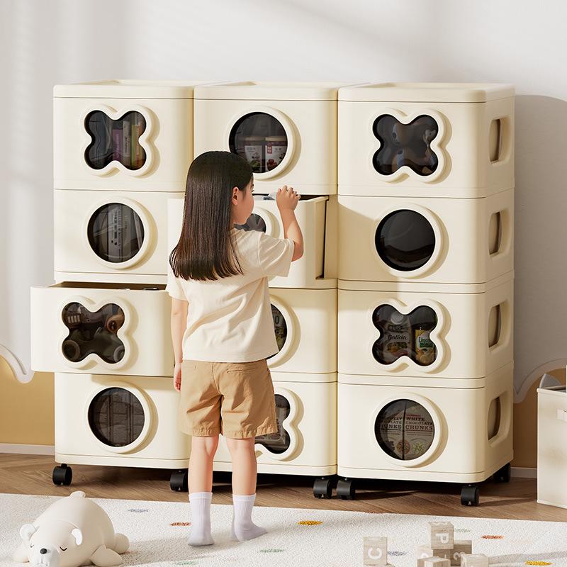 Cartoon Stackable Storage Cabinet for Bedroom