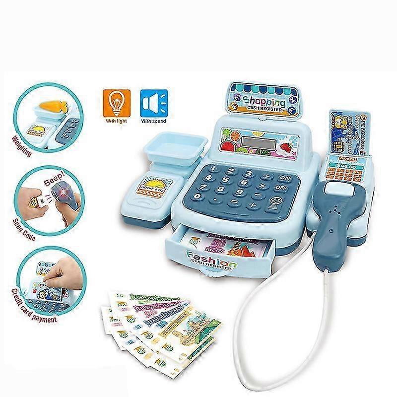 Cash Register for | Cash Register with Electric Microphone and Sound, Shopping Role Game for Boys and Girls