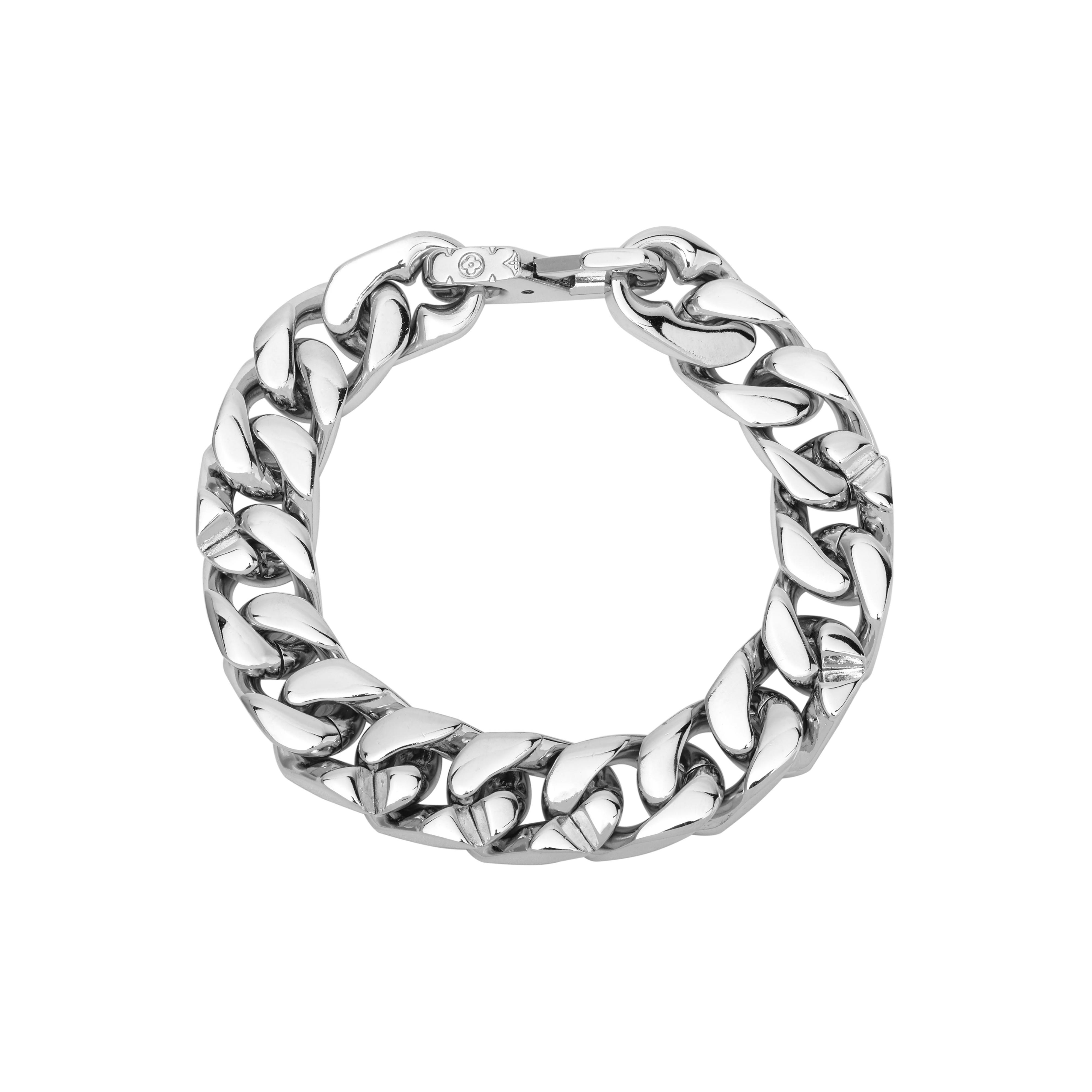 

Louis Vuitton Chain Links Bracelet Unisex Bracelets Silver M69988+M69989 Default Packaging,M