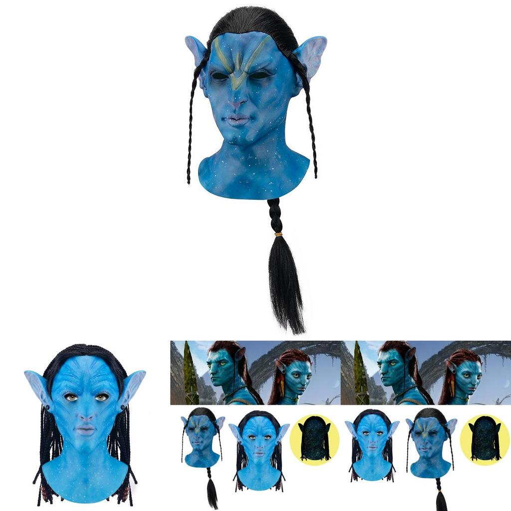 Luminous Avatar Headgear Halloween Mask Perfect For Cosplay And Carnivals