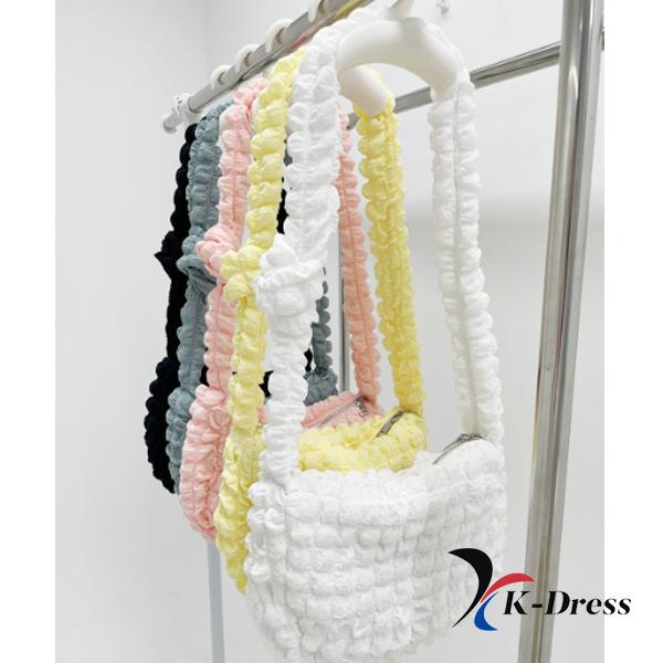 Cloud Bubble Pom-Pom Mini Crossbody Bag (5 Colors)