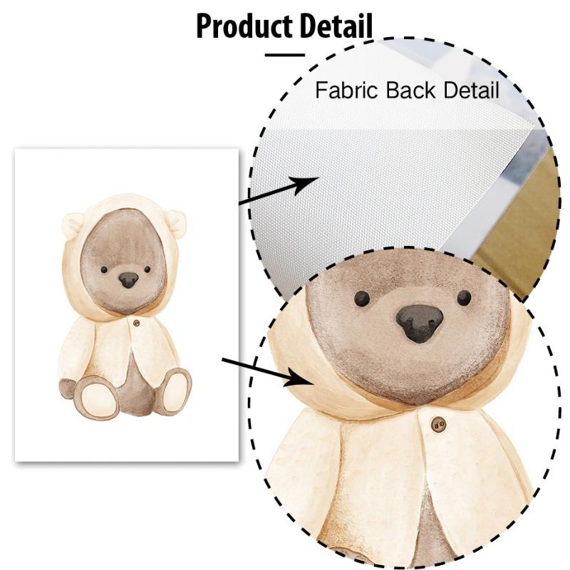 Boho Bear Elephant Butterfly Rocking Horse Rainbow Wall Art Canvas Painting Posters And Prints Pictures for Baby Kids Room Decor