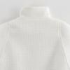 Women's Coarse Wool Stand Collar Cape Coat - Spring 2025 European & American Style, Hidden Button, Short Jacket Top