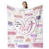 I Am A Child Of God Blanket Baptism Gifts For Girl Christian 60x50 Inch Bed