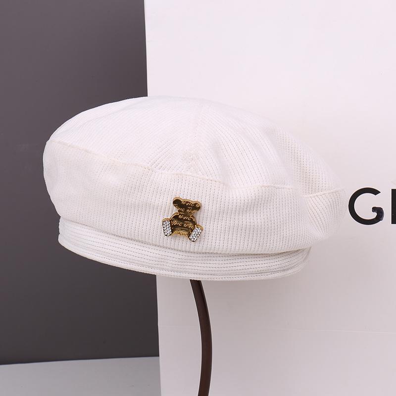 Spring and Autumn Fashion Show Face Small Beret Children Casual Big Head Circumference Painter Hat Women Newsboy Hat