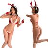 Nightlife Sexy Bunny Girl Xmas Role Play Set - Three-Piece Temptation Uniform for Women