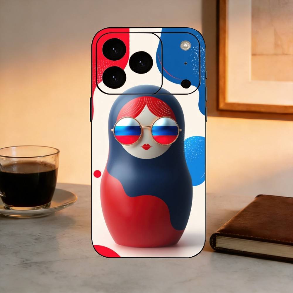 Adorable R-Russian Folk Art Doll Phone Case Silicone Soft For IPhone 17 16 15 14 13 12 11 X XR Plus Pro Max Plus