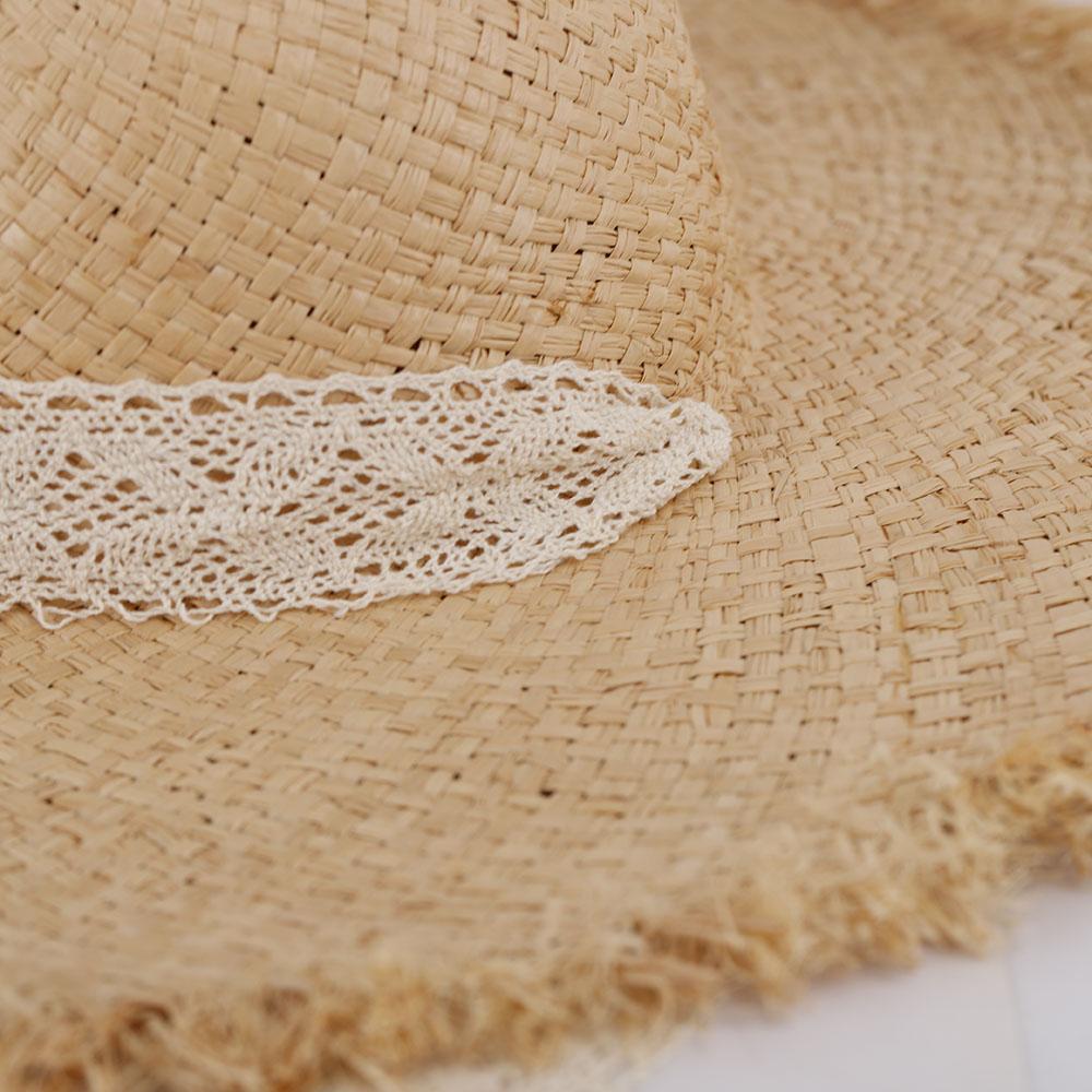 2026 Summer Sun Hat Lace 100%Raffia Hat Sun Visor Women's Summer Panama Straw Hats Women's Beach Hat Summer Hat Uv Blocking Hat