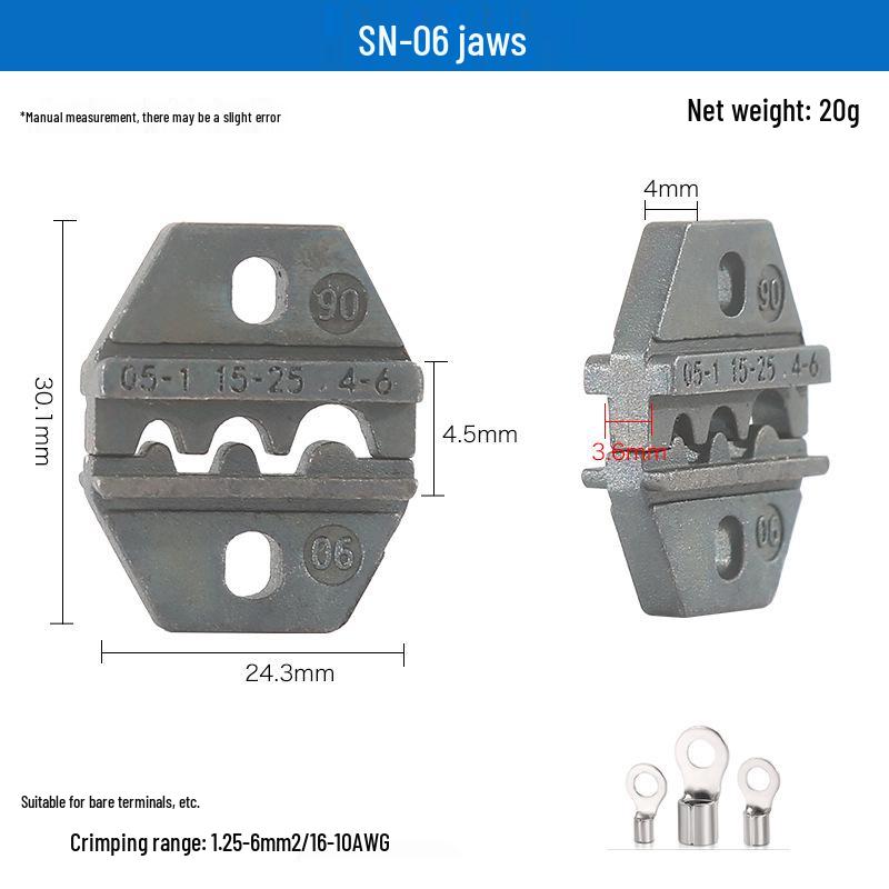SN Pliers Jaw Wire Crimping Series - Multifunctional Terminal Accessories for Electricians