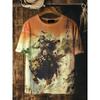 Summer Men's Kitten 3D Printed Crew Neck T-Shirt