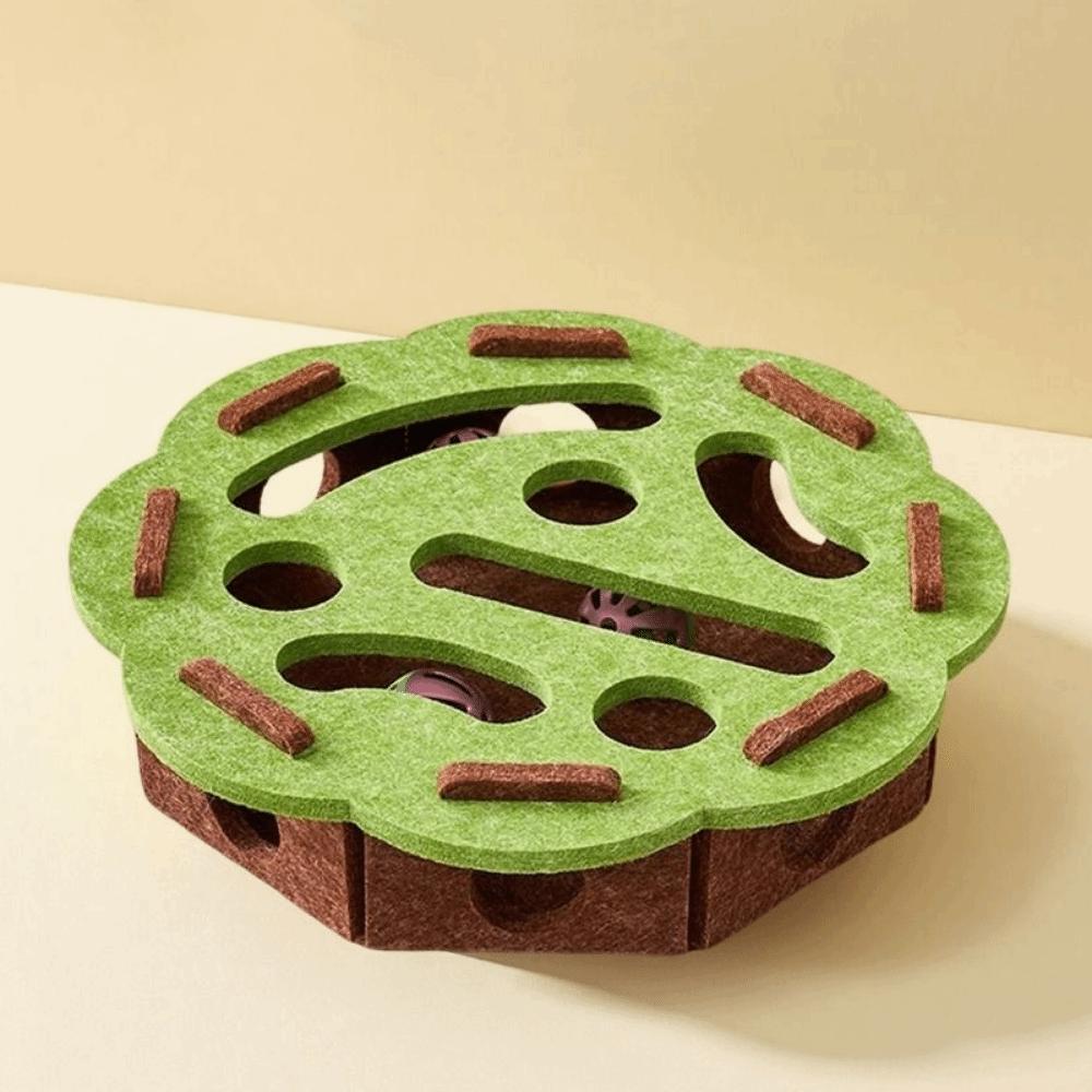 Creative Pet Puzzle Track Toy Funny Interactive Cat Exercise Toy Household Bell Maze Box Kitten Track Ball Toy Cat Supplies