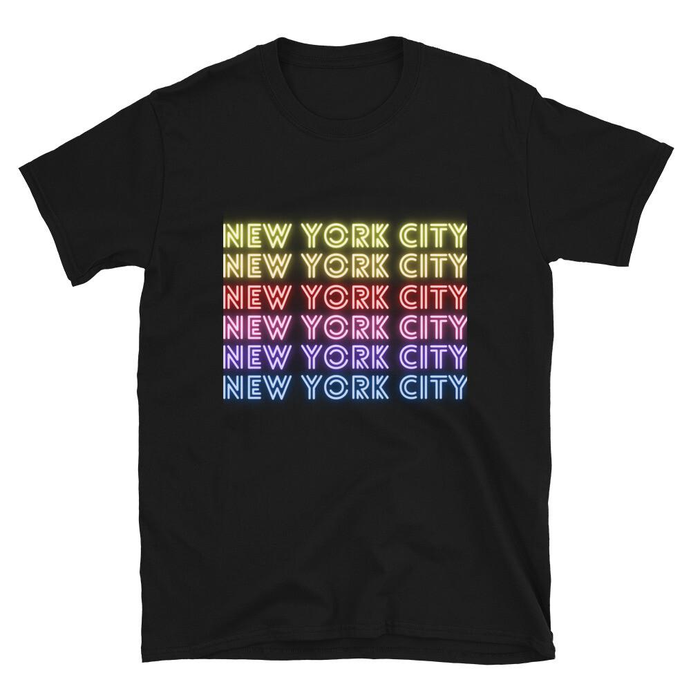 New York City Bright Graphic Design T-Shirt