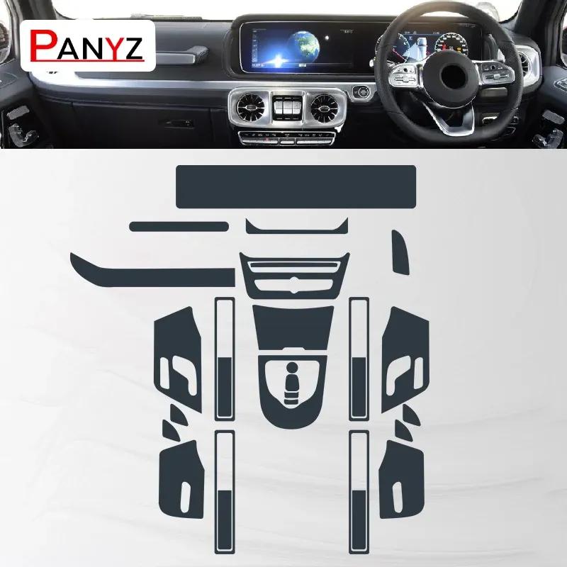 For Mercedes Benz G-Class W463 G350 G500 G63 - Car Interior Center Console Transparent TPU Protective Film Anti-scratch