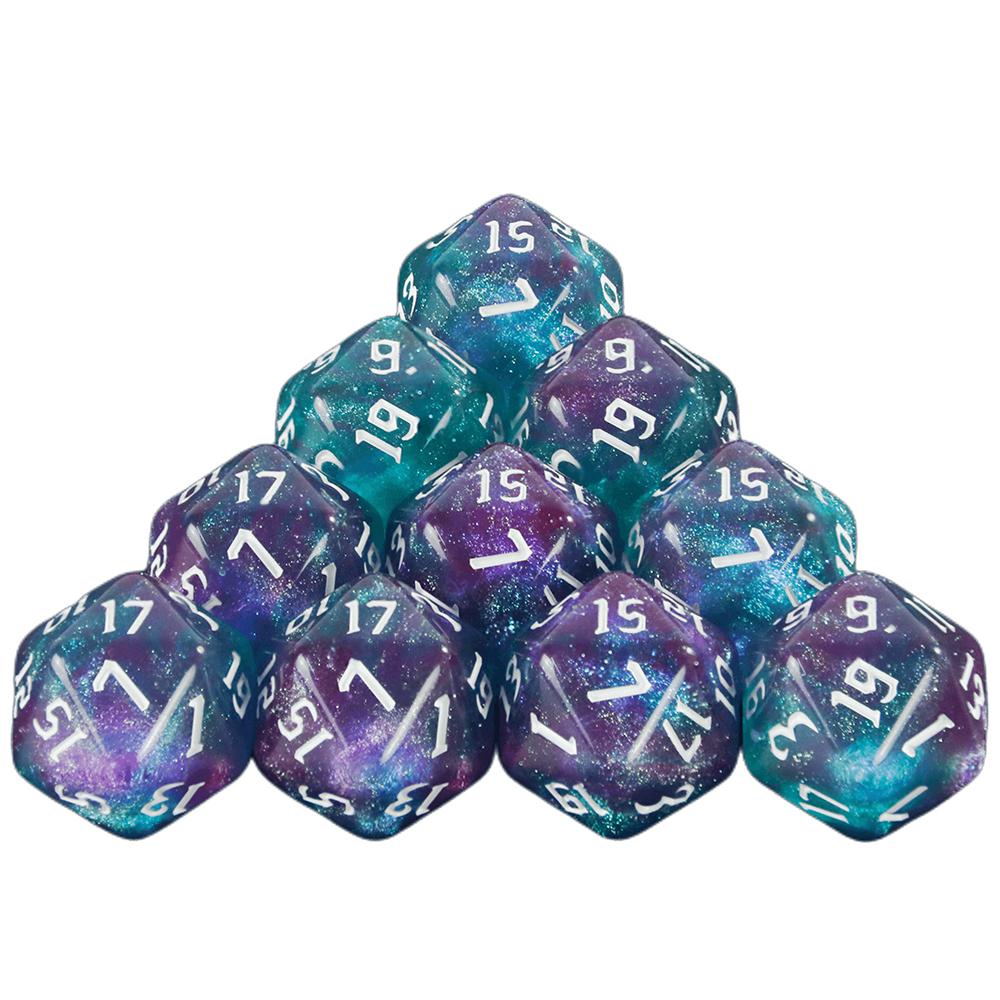 20 Sided DND Multi-Side Dice Set 10pcs D20 Polyhedral Dice for Party Kid Toys Board Game Accessories