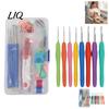 Beginner-friendly Crochet Tools Metal Hooks Set, Includes Yarn Needles Stitch Markers Tape Measure, with Weaving for Crafts Storage Case, Soft Rubber
