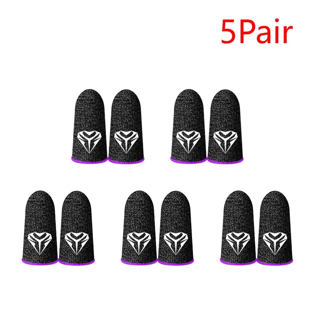 

20-1Pair Ultra-thin Gaming Finger Cover Sweatproof Breathable Thumb Gloves For PUBG Mobile Touch Screen Fingertips Gloves