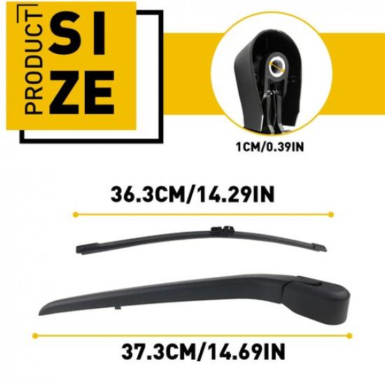 For 2016-2018 Volvo XC90 31253325 Rear Windshield Wiper Arm & Blade Durable EXV