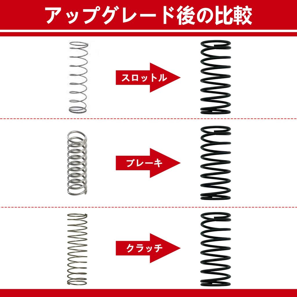 Upgrade Mod Brems- und Gas- und Kupplungspedalfeder-Kit für LOGITECH G25/G27/G29/G920/G923 Rennlenkräder (Schwarz)