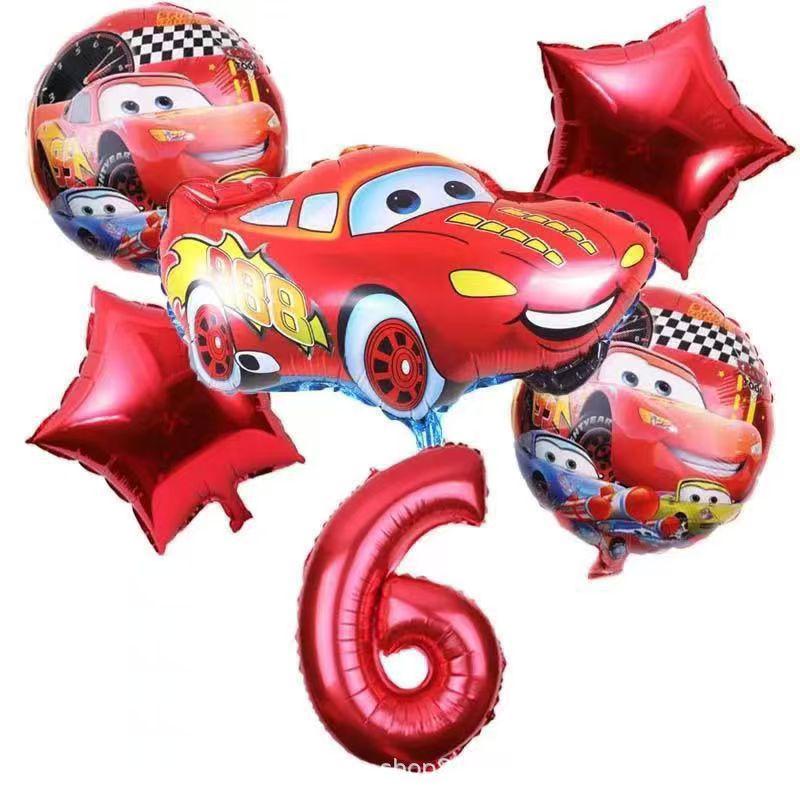 

Disney McQueen Car Birthday Balloon Set: Family & School Party Decor