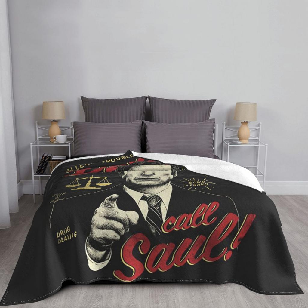 Better Call Saul Goodman TV Movie Blankets Soft Warm Flannel Throw Blanket Cover for Bed Living Room Picnic Travel Home Couch