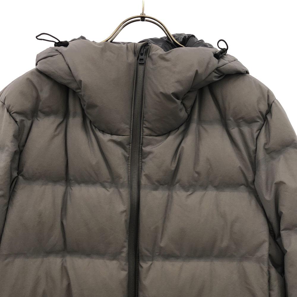 Uniqlo Seamless Down Jacket S Gray Double Zip Men's Used