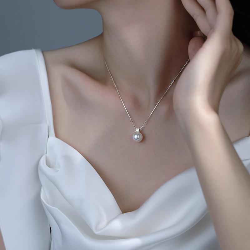 Pearl Necklace Shijia Zhengyuan Light Luxury Premium Sense Clavicle Chain